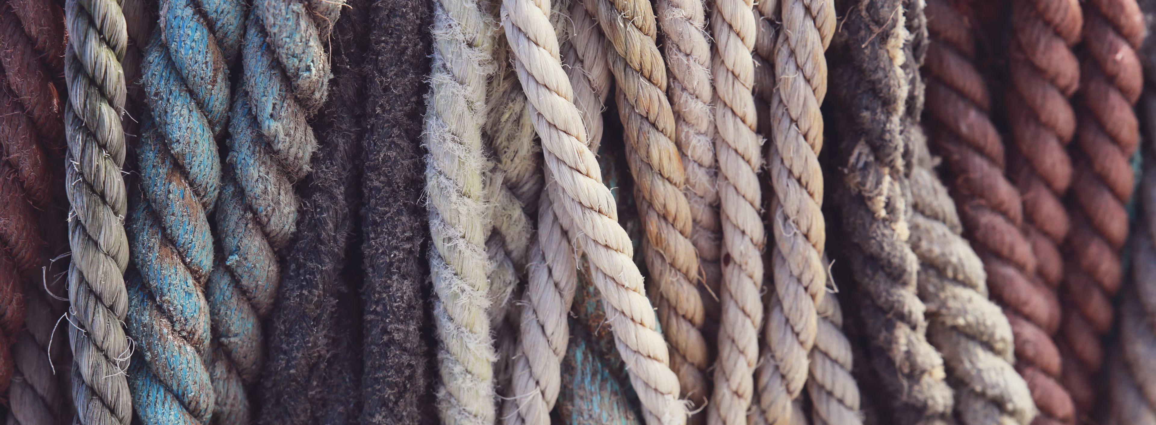 Agrupación de sogas de barco